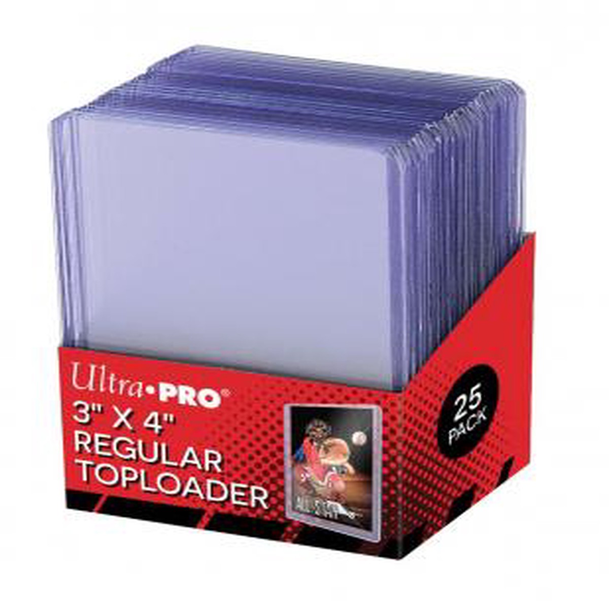 Ultra Pro 3" x 4" Clear Regular Toploaders (25ct) for Standard Size Cards