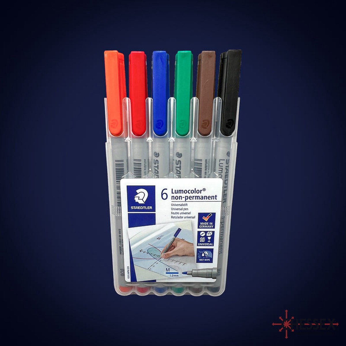 Chessex Medium Tip Wet Erase Gaming Mat Markers 6-Pack (03156)