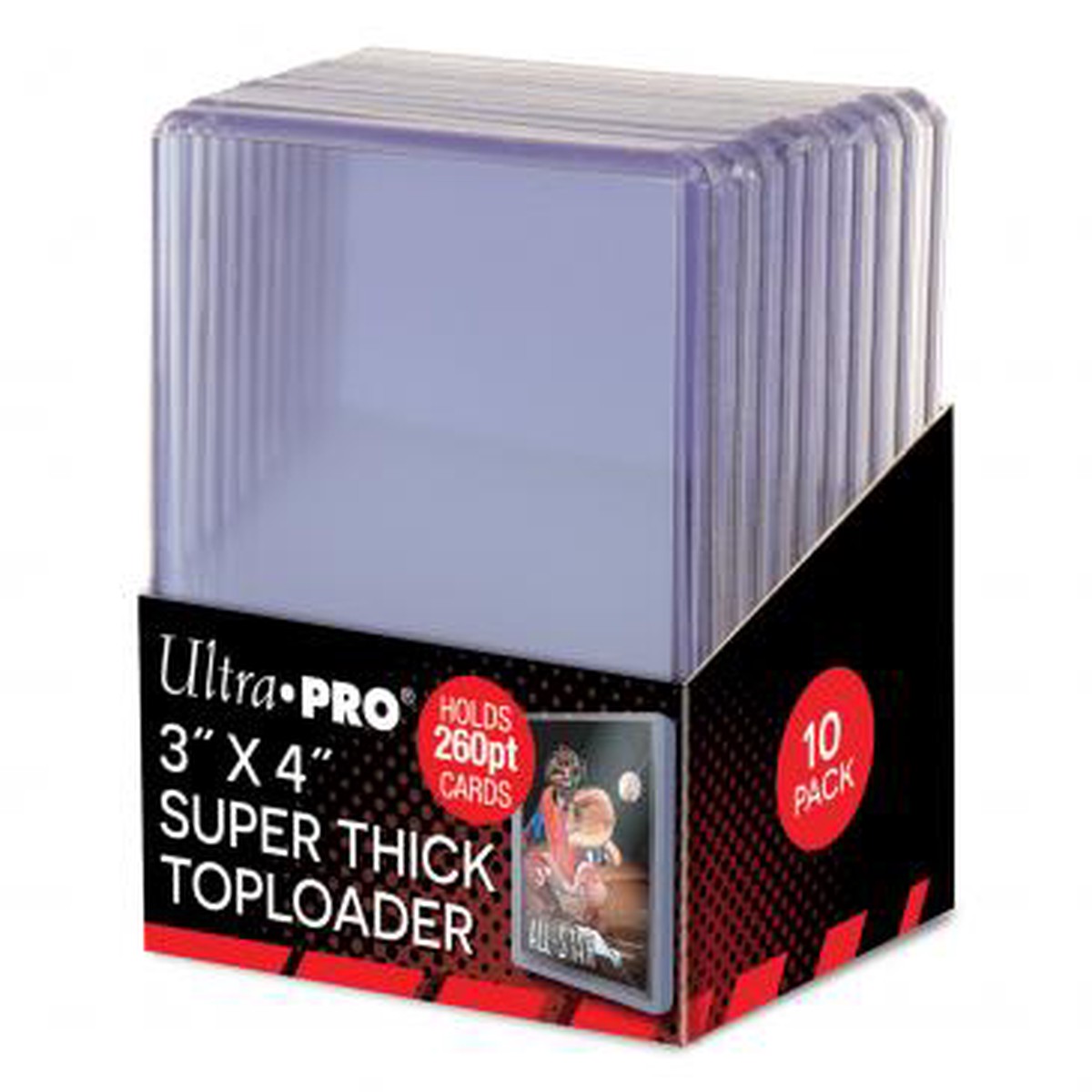 Ultra Pro 3" X 4" Super Thick 260pt Toploader 10ct (85238)