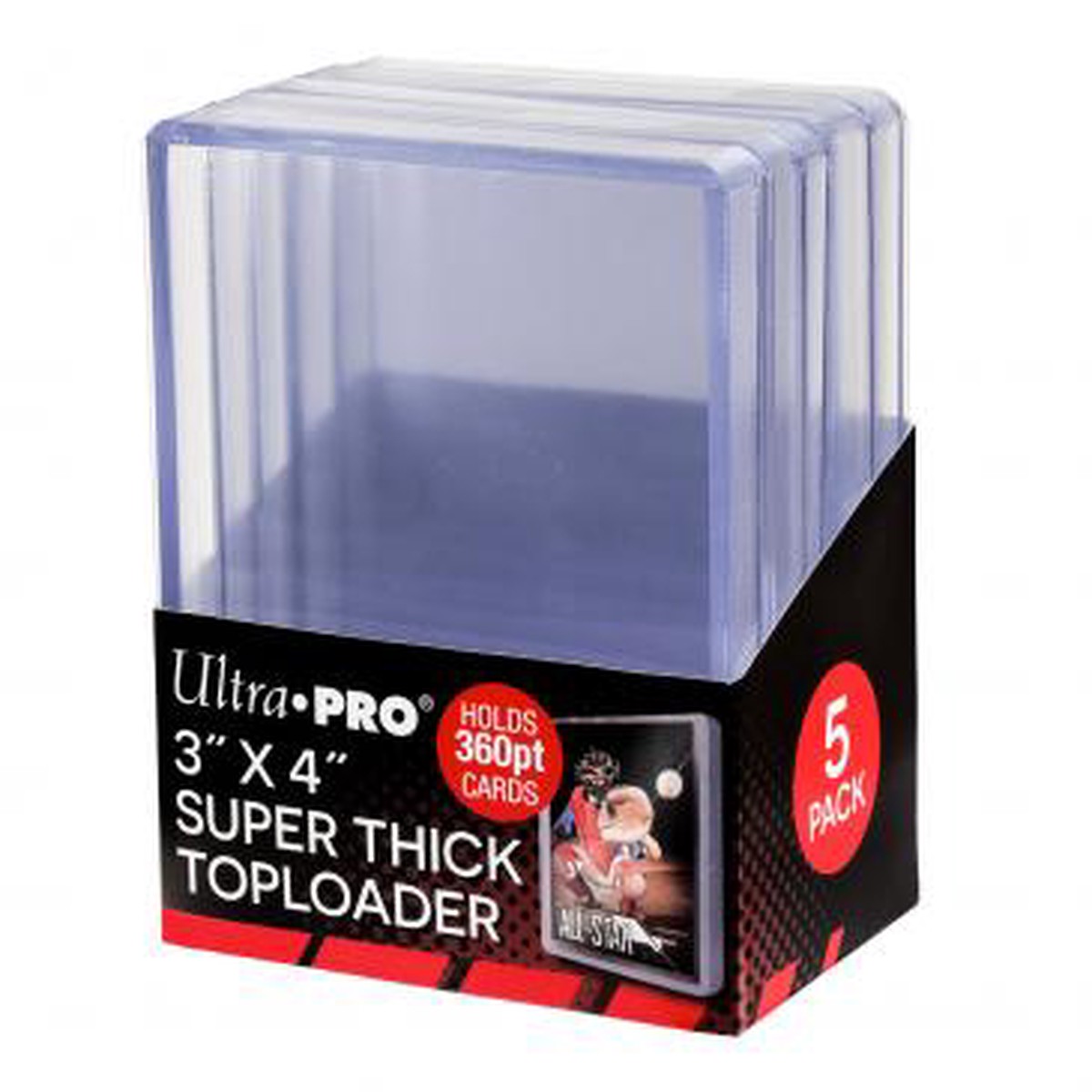 Ultra Pro 3" X 4" Super Thick 360pt Toploader 5ct (85239)