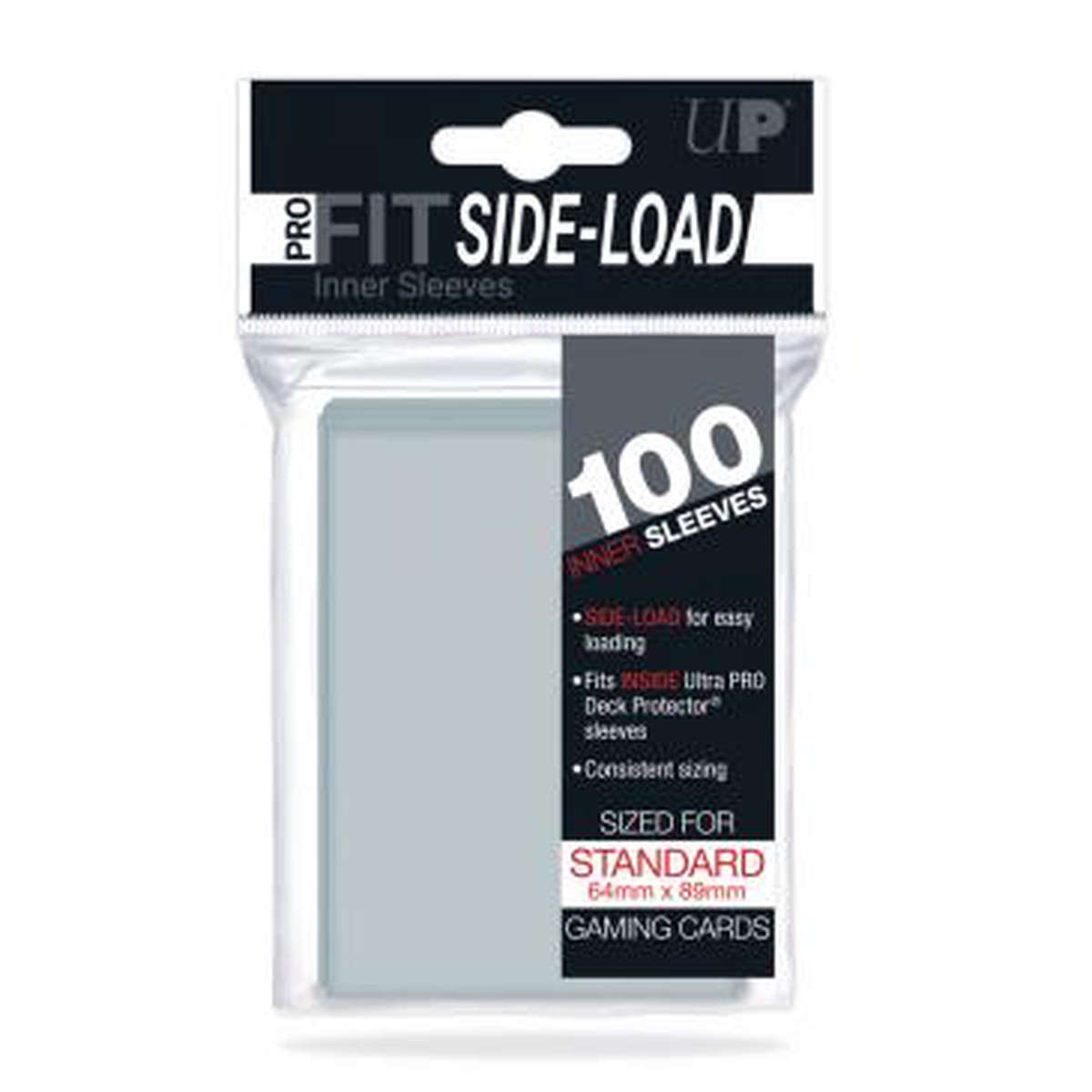 Ultra Pro Standard PRO-Fit Side Loading Card Game Sleeves 100ct Clear (84649)
