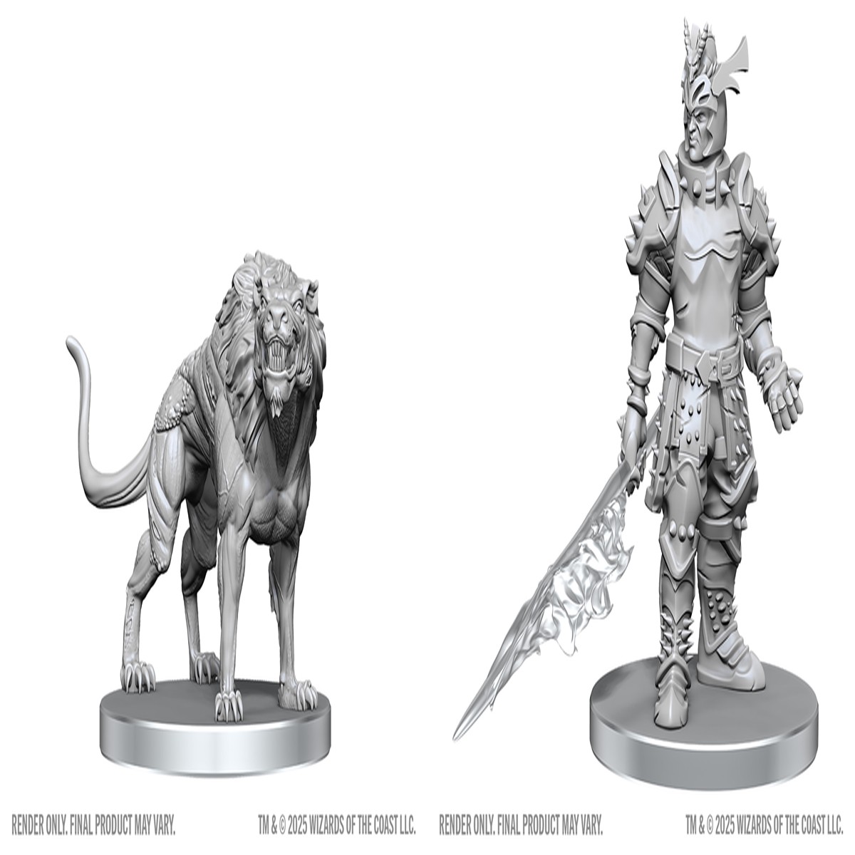 D&D: Nolzur's Marvelous Unpainted Miniatures Hell Hound & Narzugon