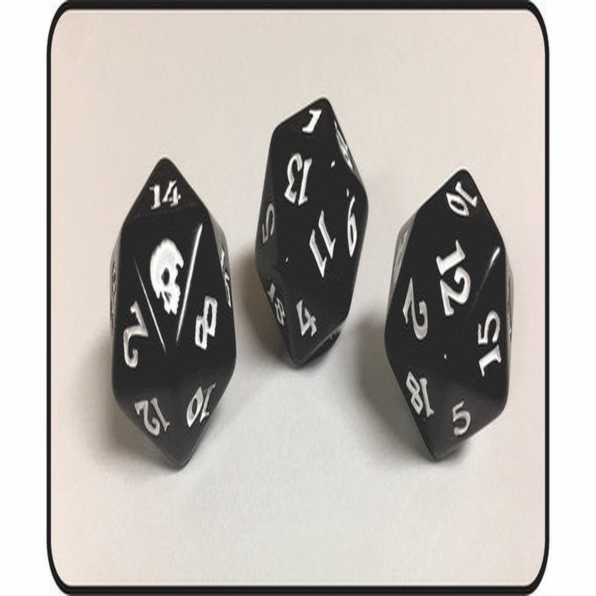 Black Oak Workshop Black Death Black/White Single D20