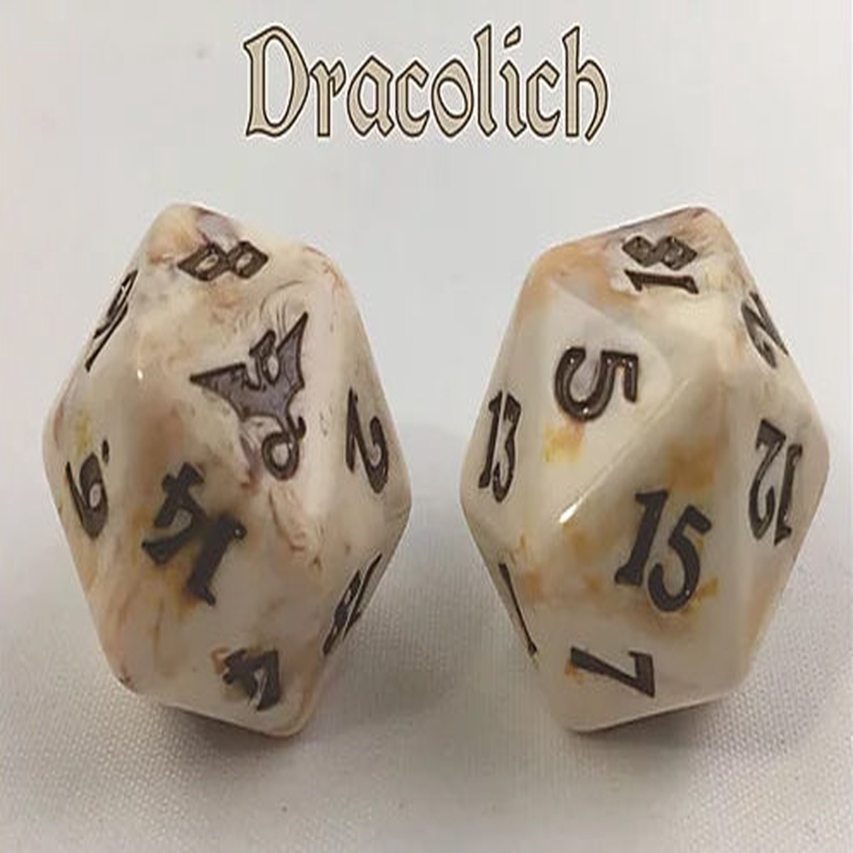 Black Oak Workshop Dragon Dracolich Beige/Brown Single D20