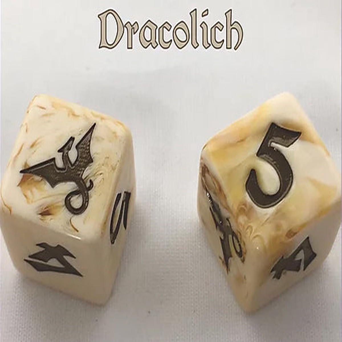 Black Oak Workshop Dragon Dracolich Beige/Brown Single D6