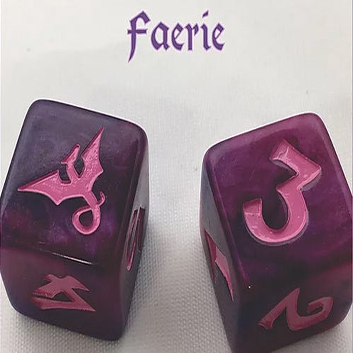 Black Oak Workshop Dragon Faerie Purple/Pink Single D6