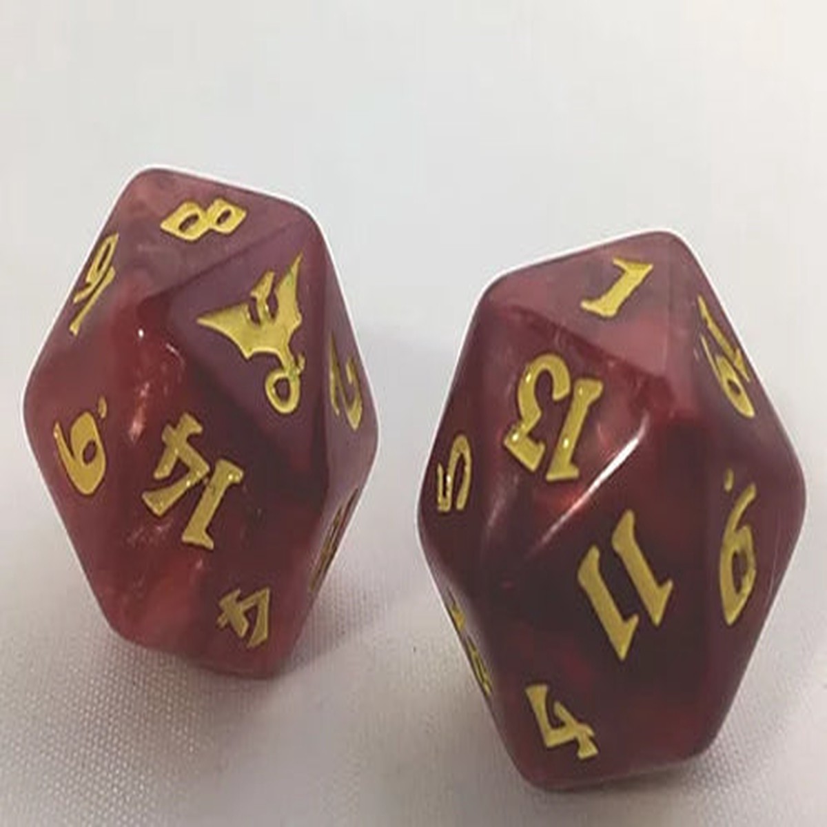 Black Oak Workshop Dragon Red/Yellow Single D20