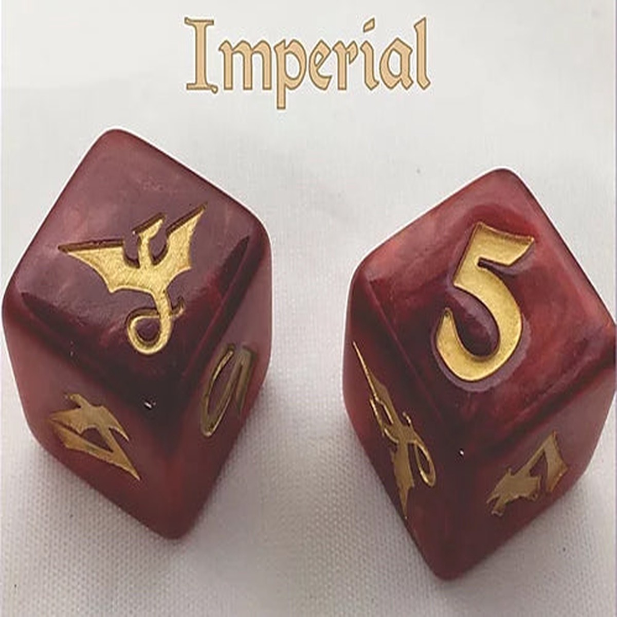 Black Oak Workshop Imperial Dragon Dracolich Red/Gold Single D6