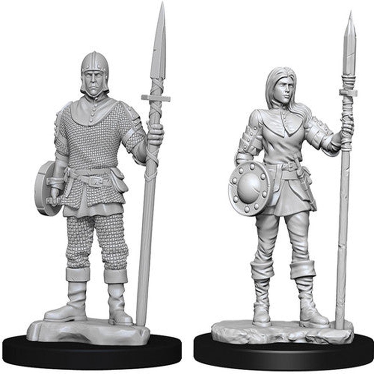 WizKids Deep Cuts Unpainted Miniatures: Guards