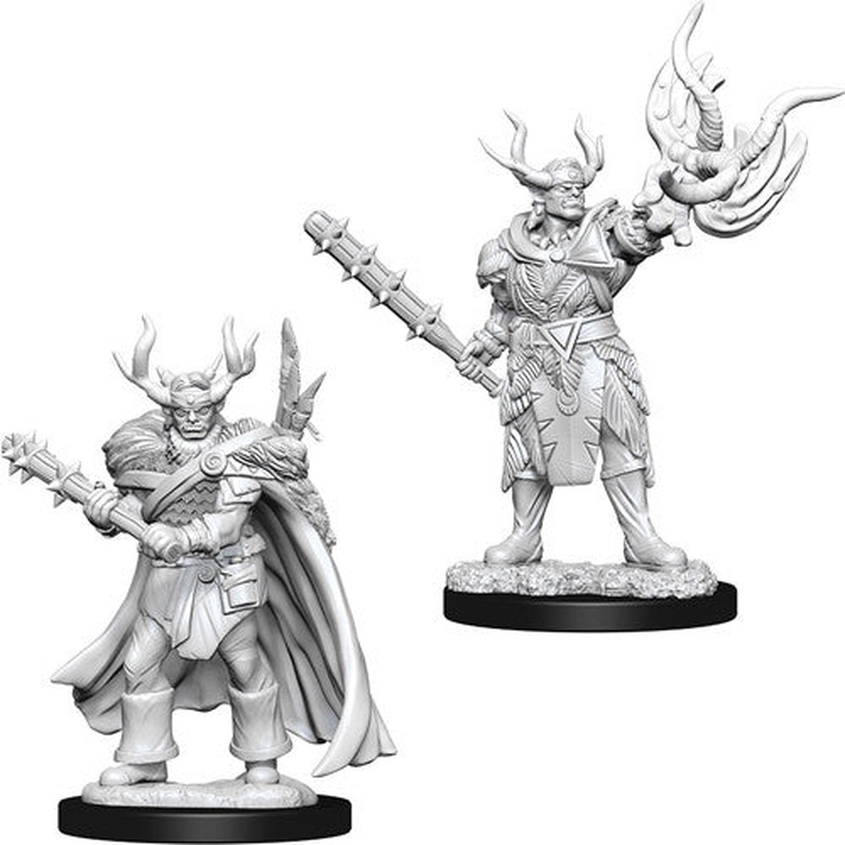 Pathfinder Deep Cuts Unpainted Miniatures: Male Half-Orc Druid