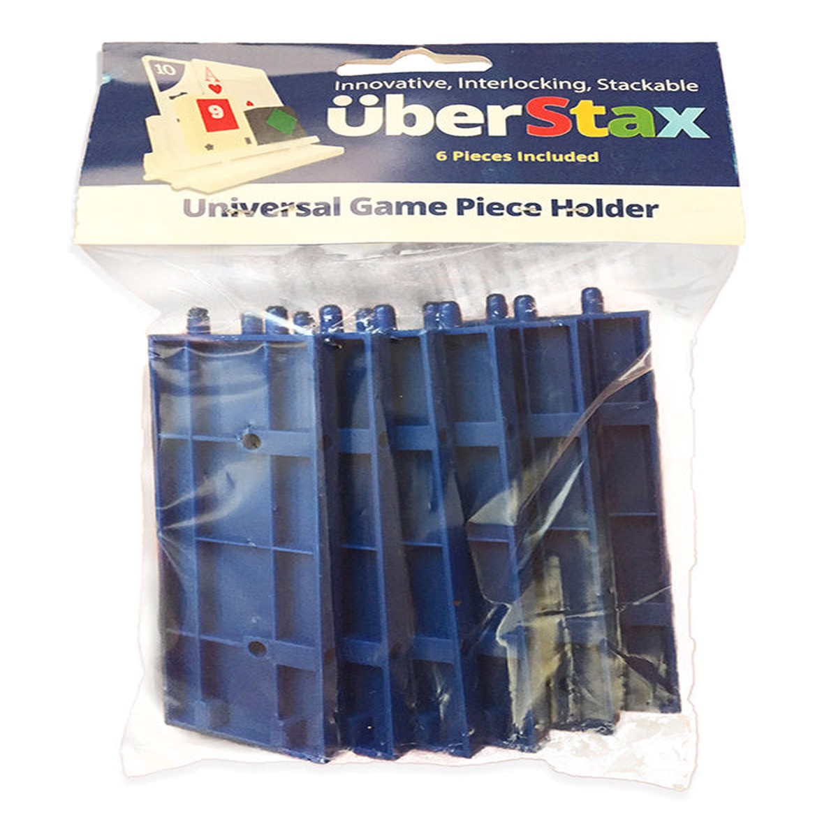 UberStax Universal Game Piece Holders - Blue