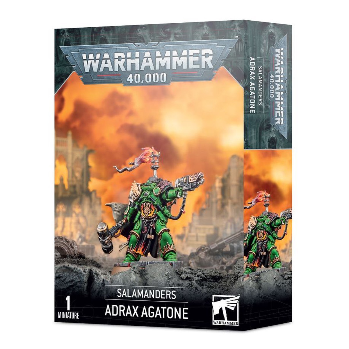 Warhammer 40K Salamanders: Adrax Agatatone