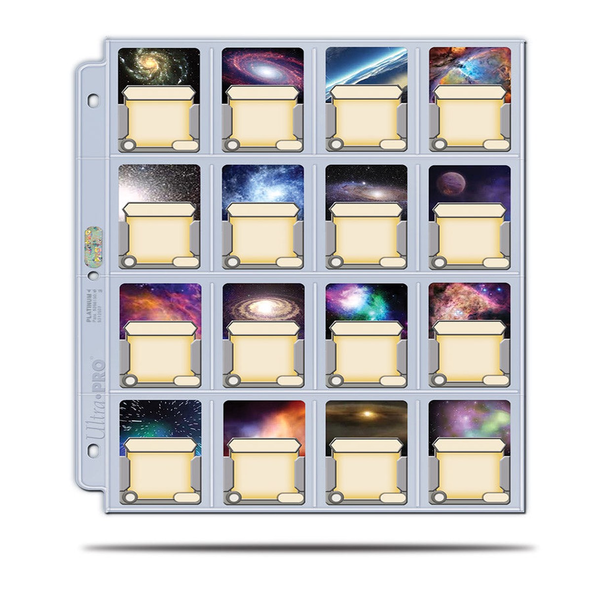 Card Pages: 16-Pocket Platinum Page with 41 mm x 63 mm Pocket