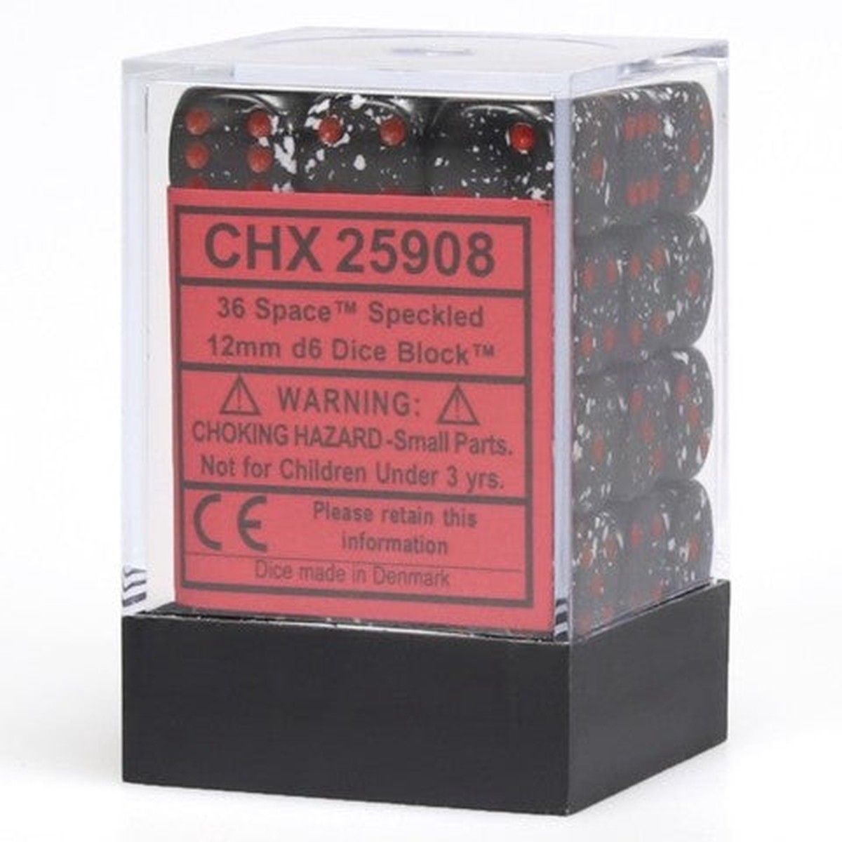 Chessex 12mm Speckled Space 36ct D6 Set (25908)