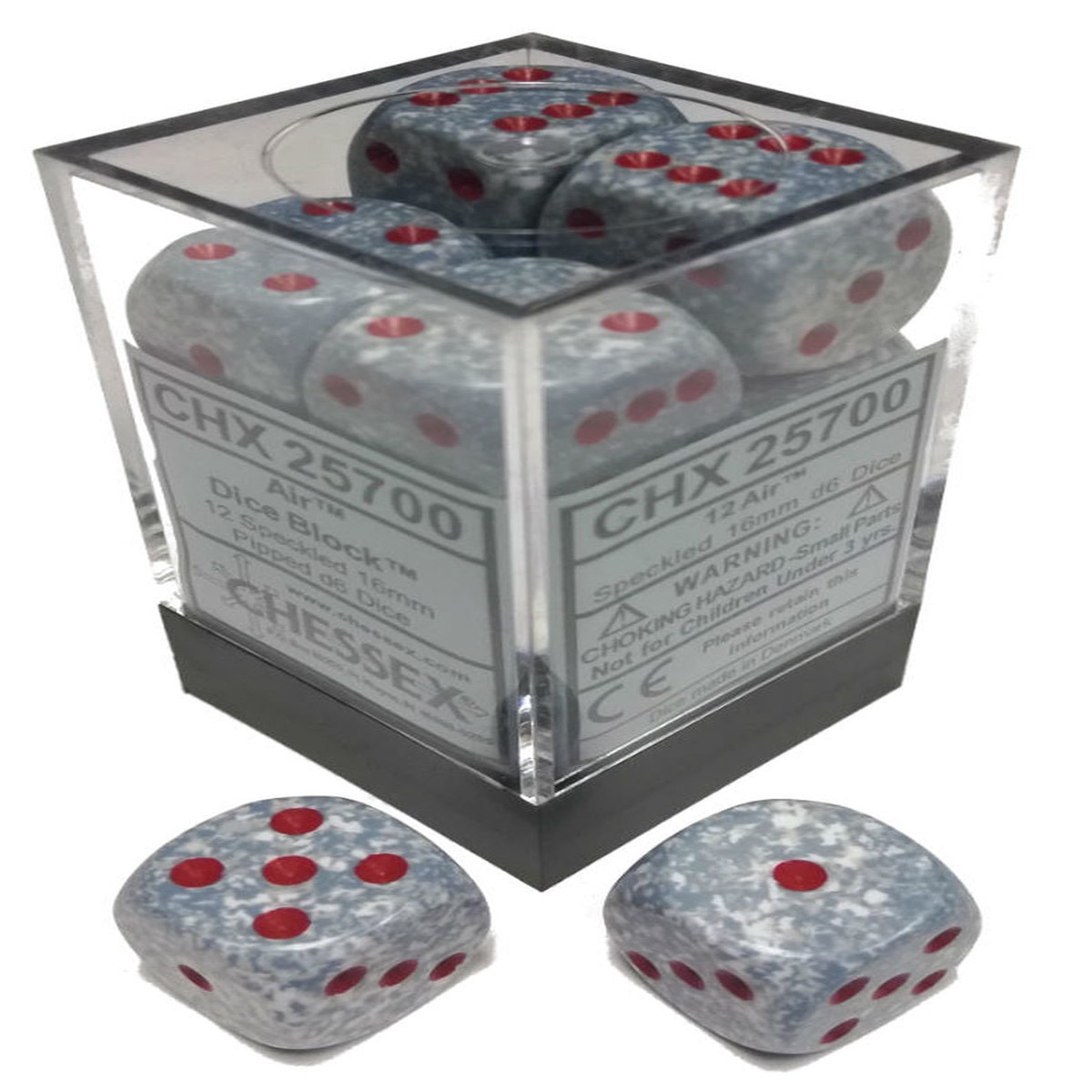 Chessex 16mm Speckled Air 12ct D6 Set (25700)