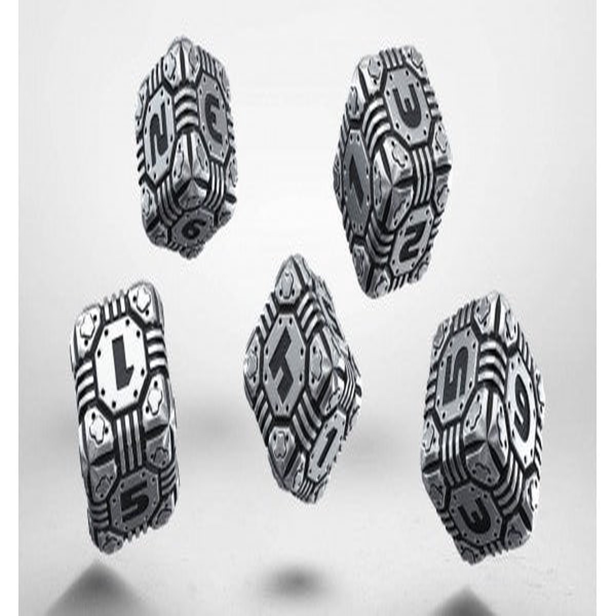 Q-Workshop 5D6 Metal Tech Dice Set