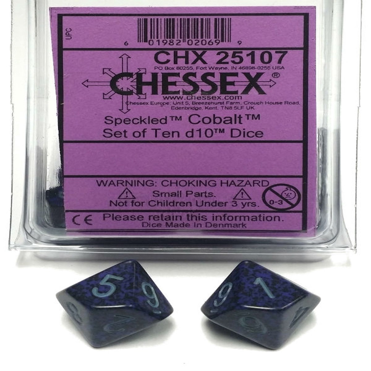Chessex Speckled Cobalt 10ct D10 Set (25107)