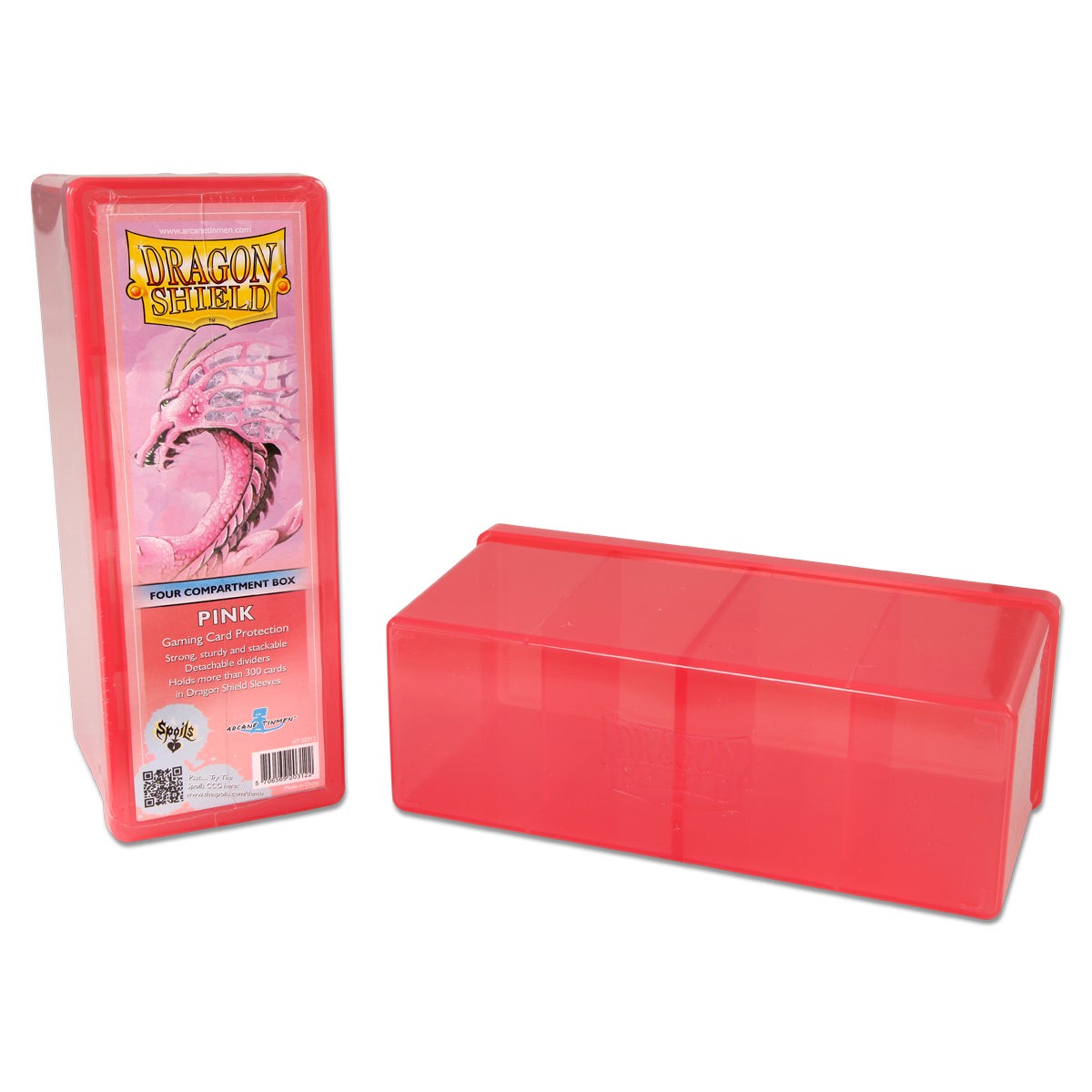 Dragon Shield Four Compartment Card Storage Box Pink (20312)