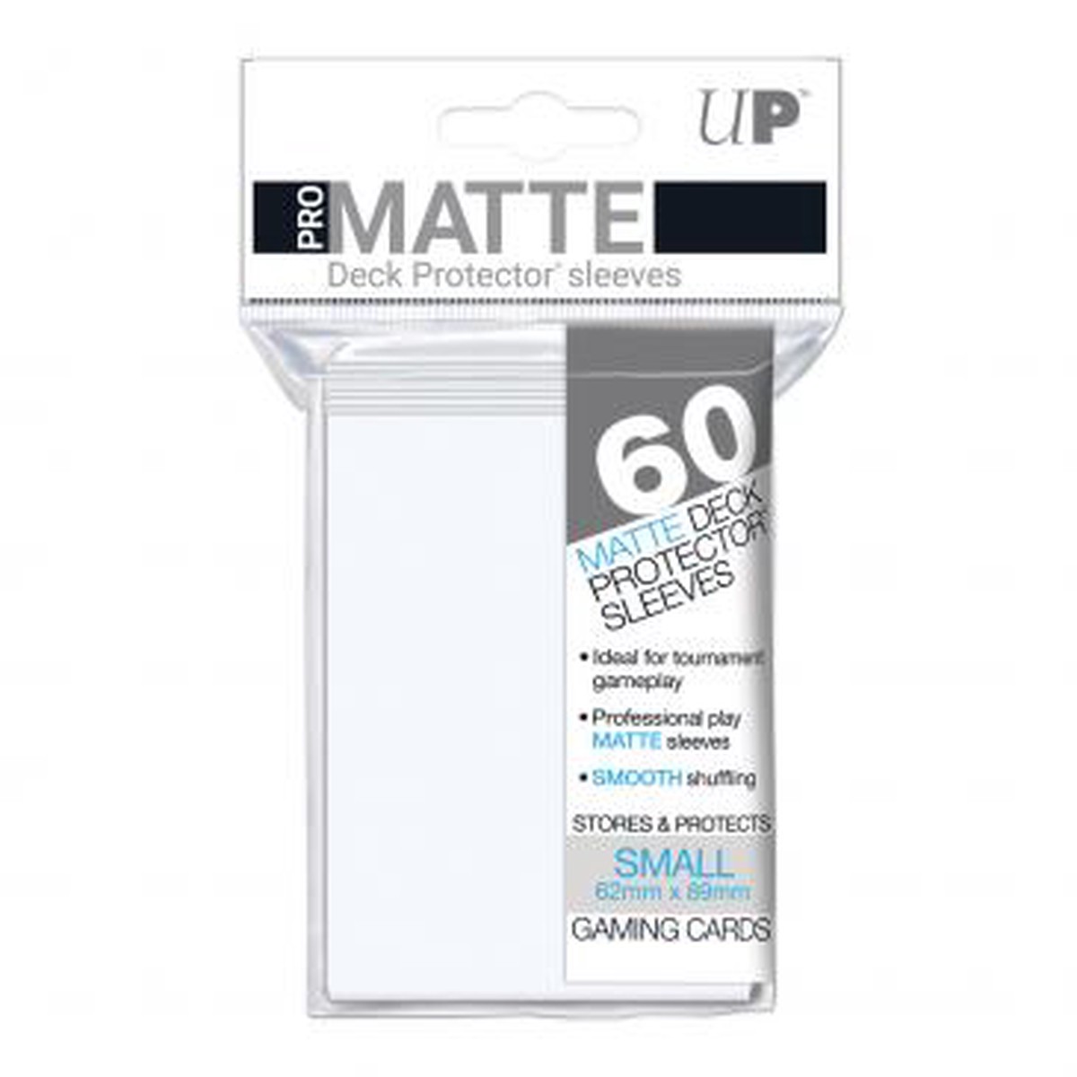 Ultra Pro Small Card Game Sleeves 60ct Pro-Matte White (84022)