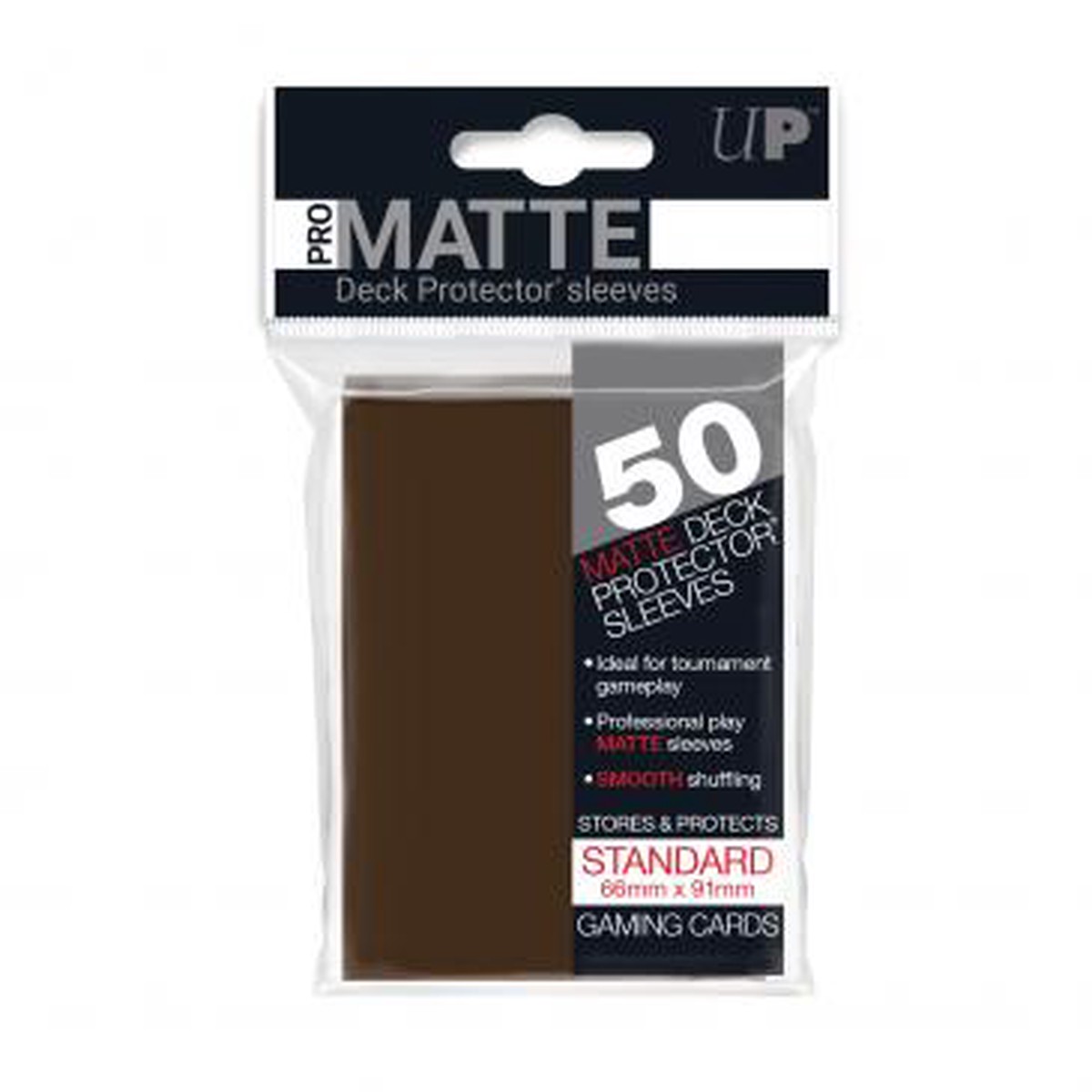 Ultra Pro Standard Card Game Sleeves 50ct Pro-Matte Brown (84189)