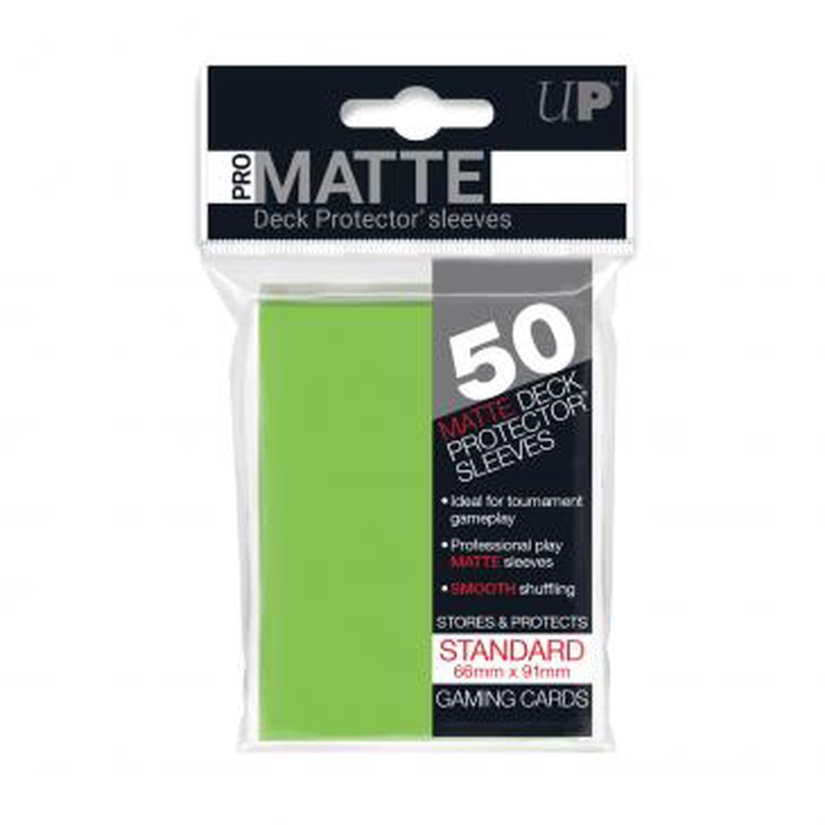 Ultra Pro Standard Card Game Sleeves 50ct Pro-Matte Lime Green (84190)