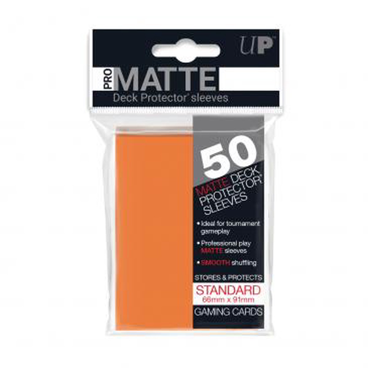 Ultra Pro Standard Card Game Sleeves 50ct Pro-Matte Orange (84184)