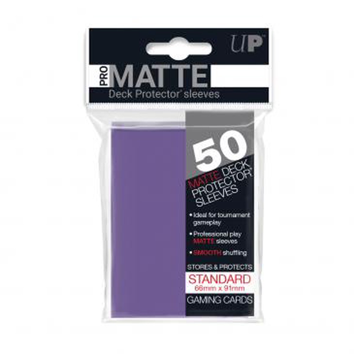 Ultra Pro Standard Card Game Sleeves 50ct Pro-Matte Purple (84187)