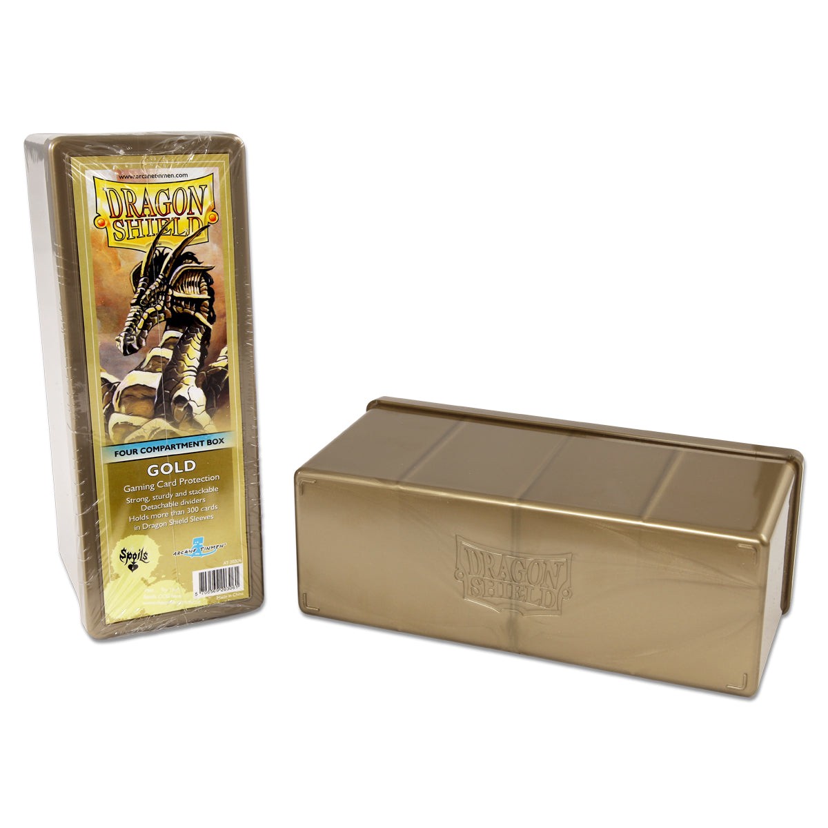 Dragon Shield Four Compartment Card Storage Box Gold (20306)