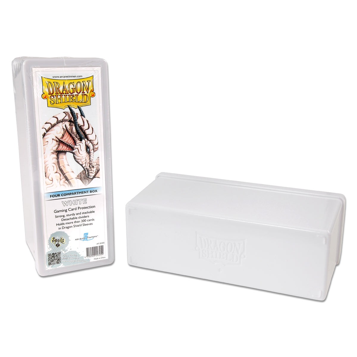 Dragon Shield Four Compartment Card Storage Box White (20305)