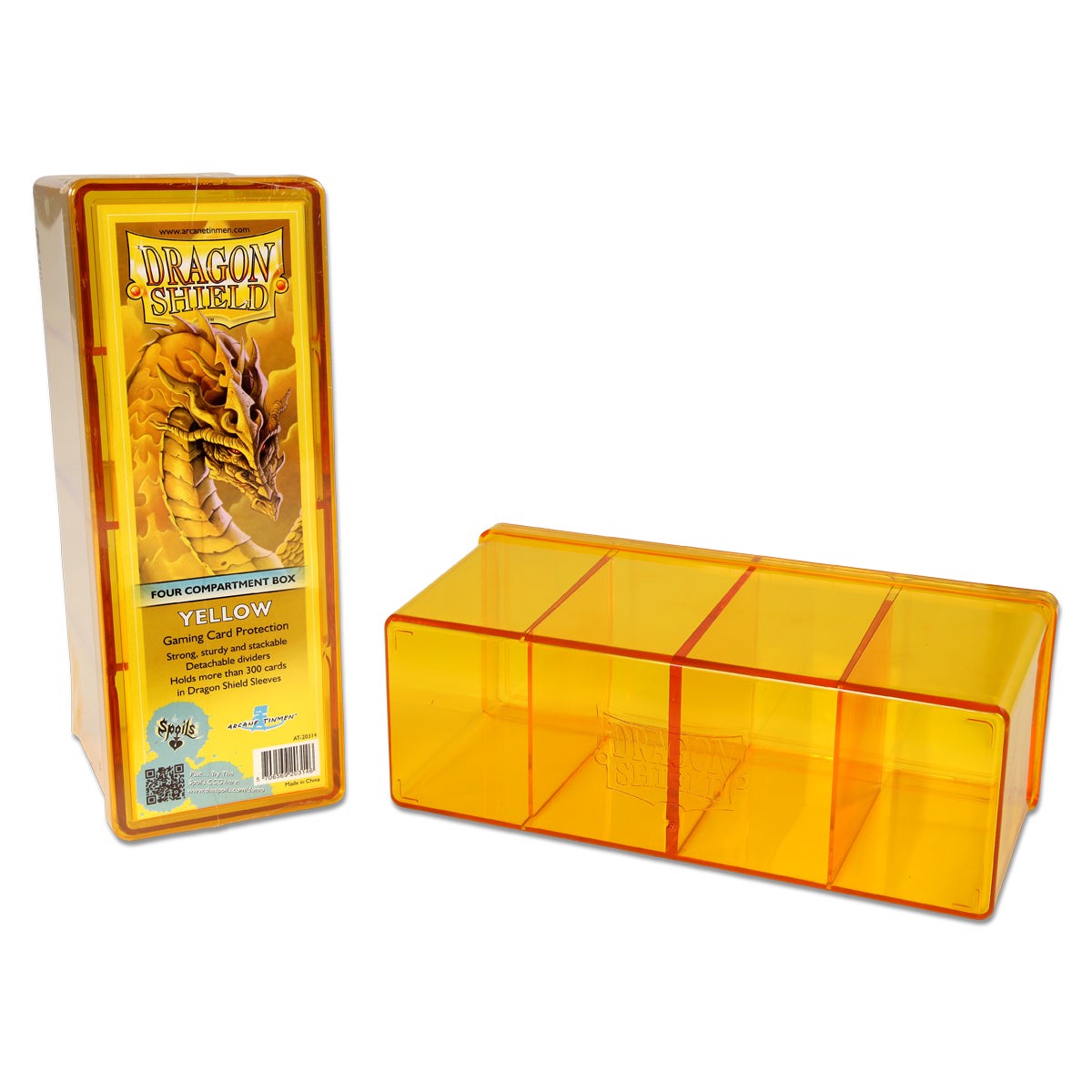 Dragon Shield Four Compartment Card Storage Box Yellow (20314)