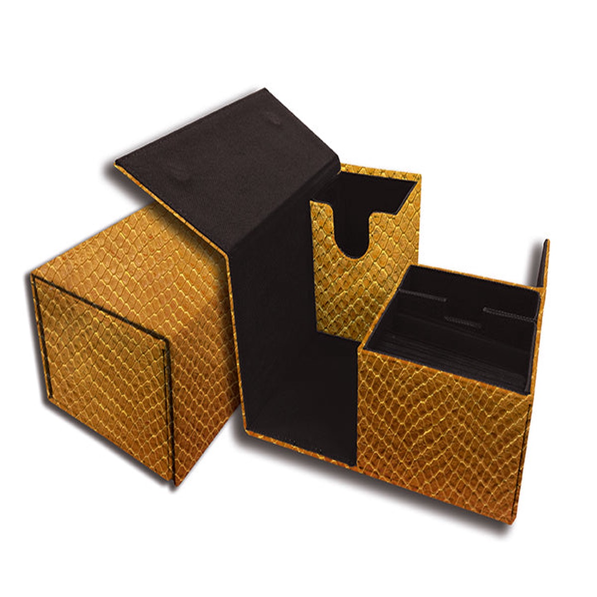 Legion Dragon Hide Vault Deck Box Gold