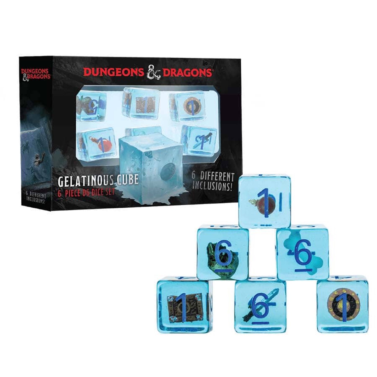D&D Gelatinous Cube Dice 6-Pack
