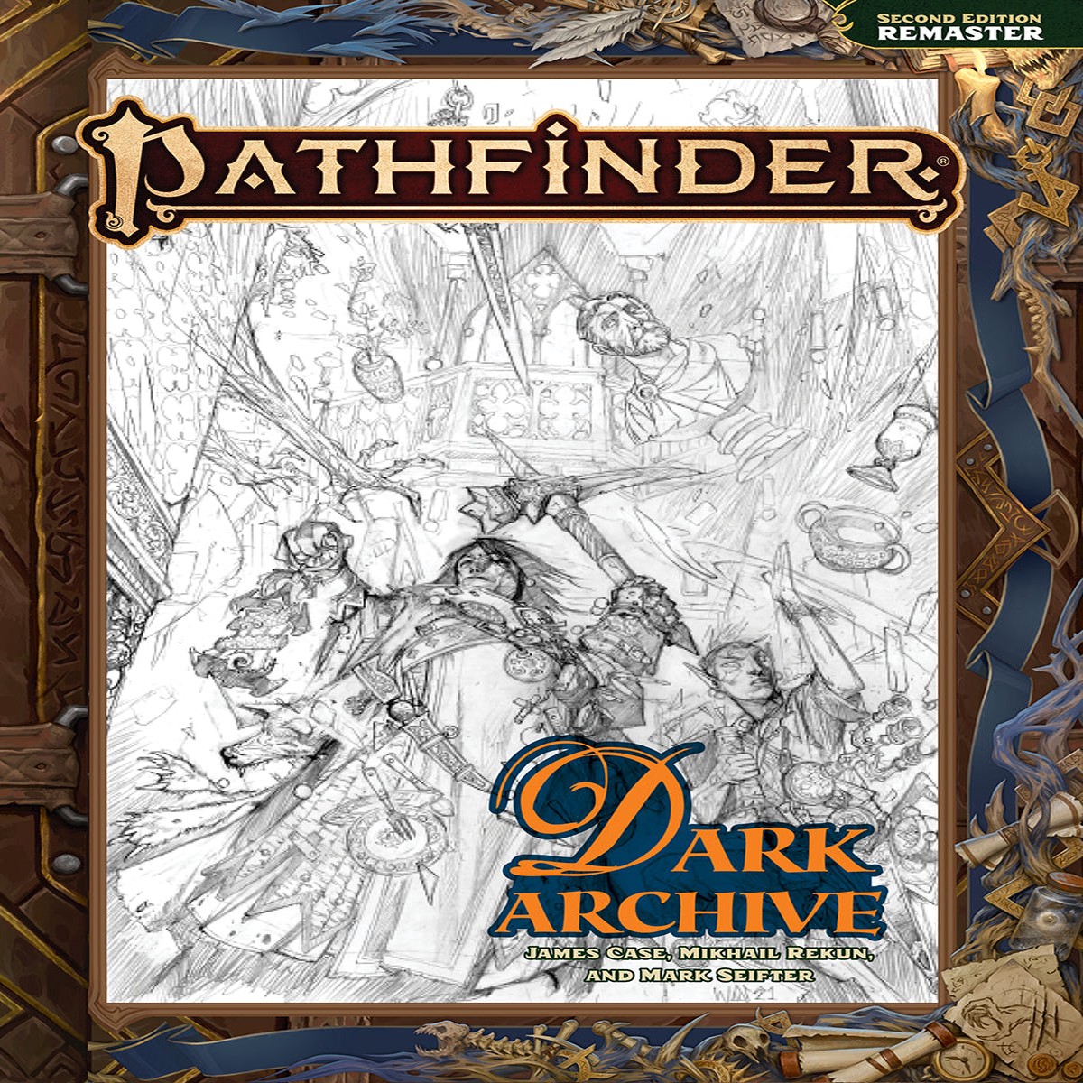 Pathfinder 2E Dark Archive (Remastered) Sketch Cover