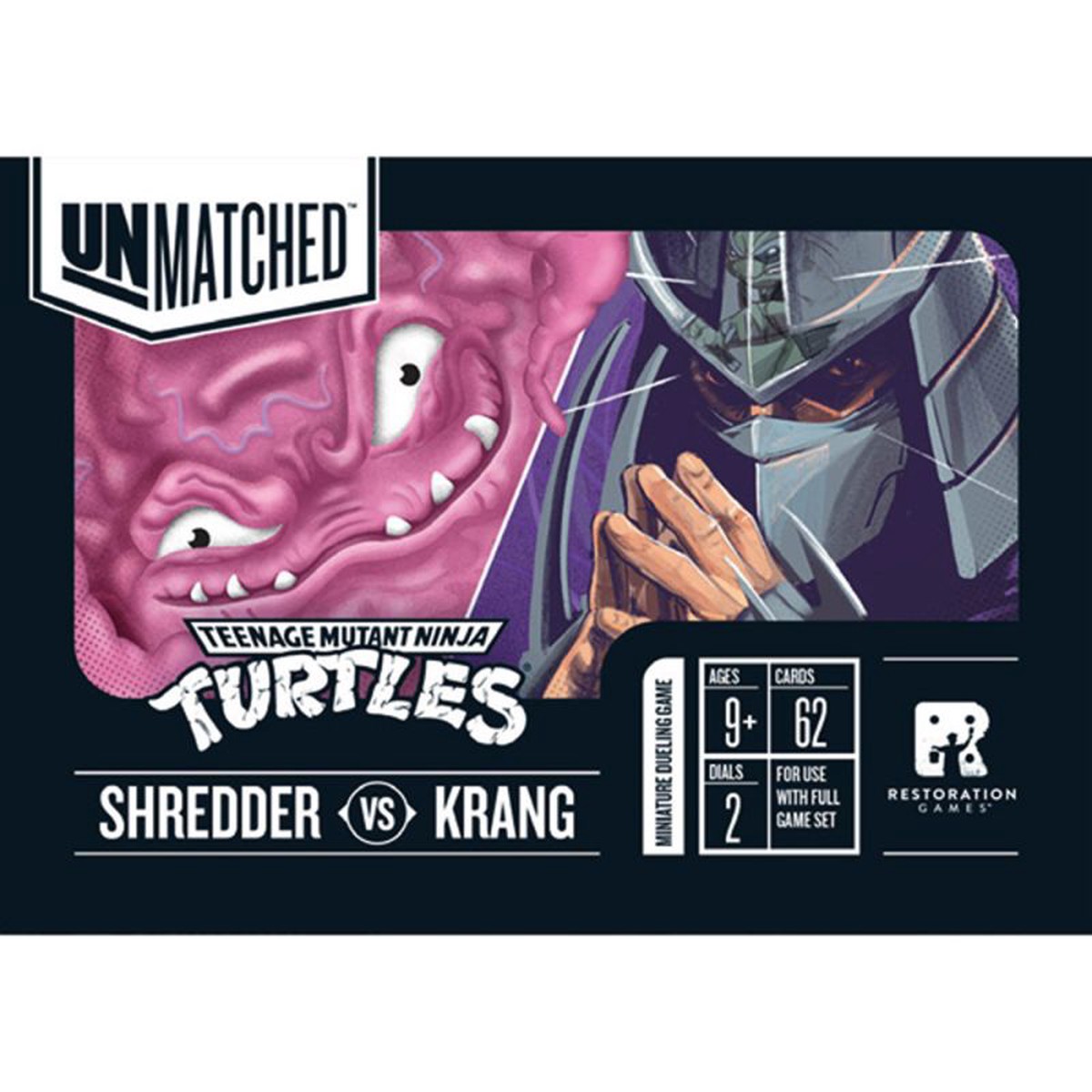 Unmatched Adventures: Teenage Mutant Ninja Turtles - Shredder and Krang "Hero" Decks