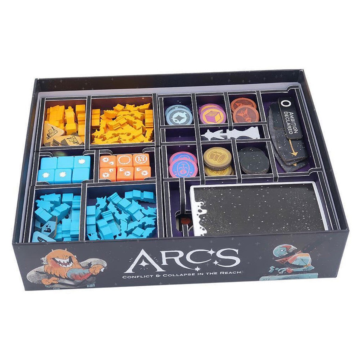 Folded Space Color Box Insert: Arcs