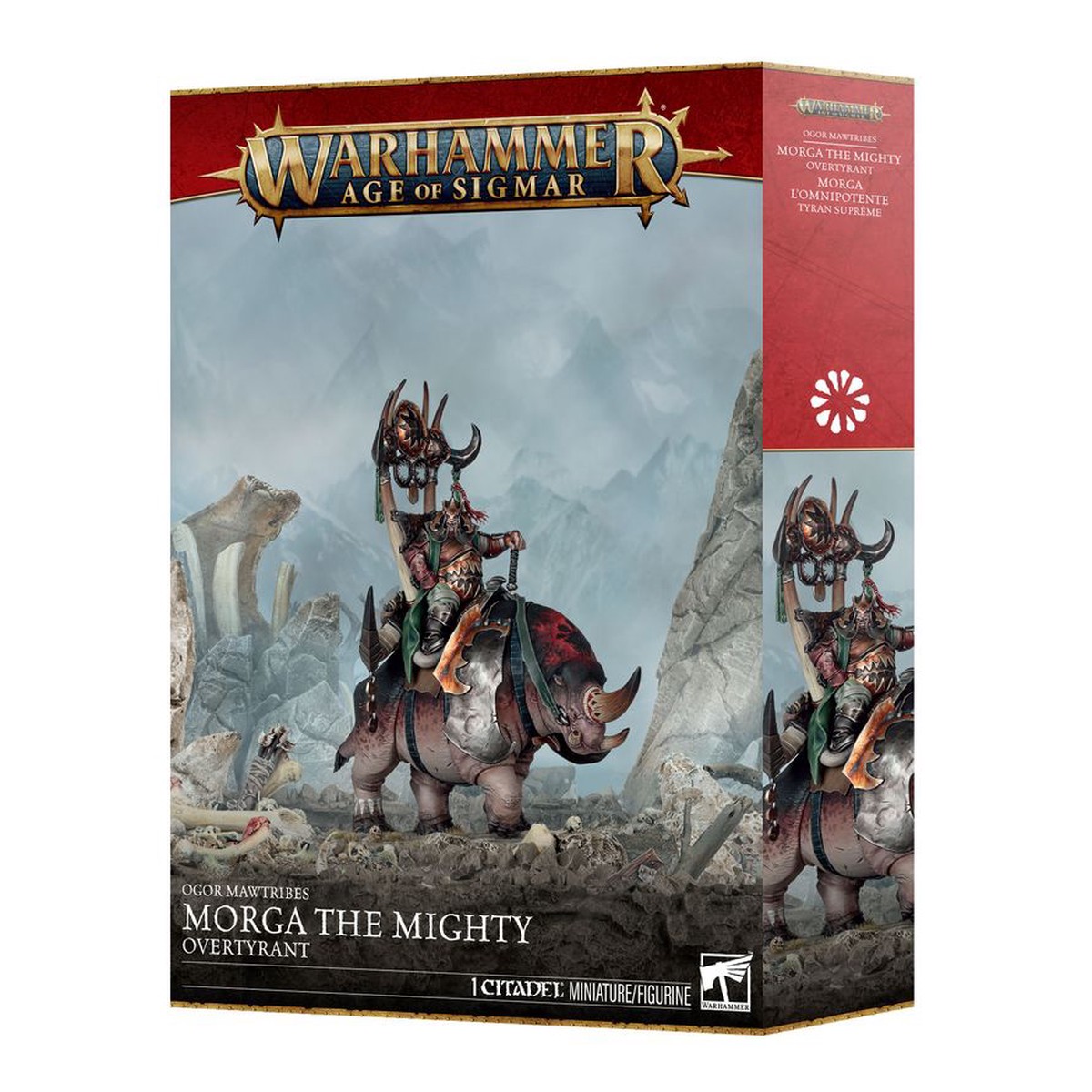 Age of Sigmar: Ogor Mawtribes Morga the Mighty Overtyrant / Tyrant on Glutthorn