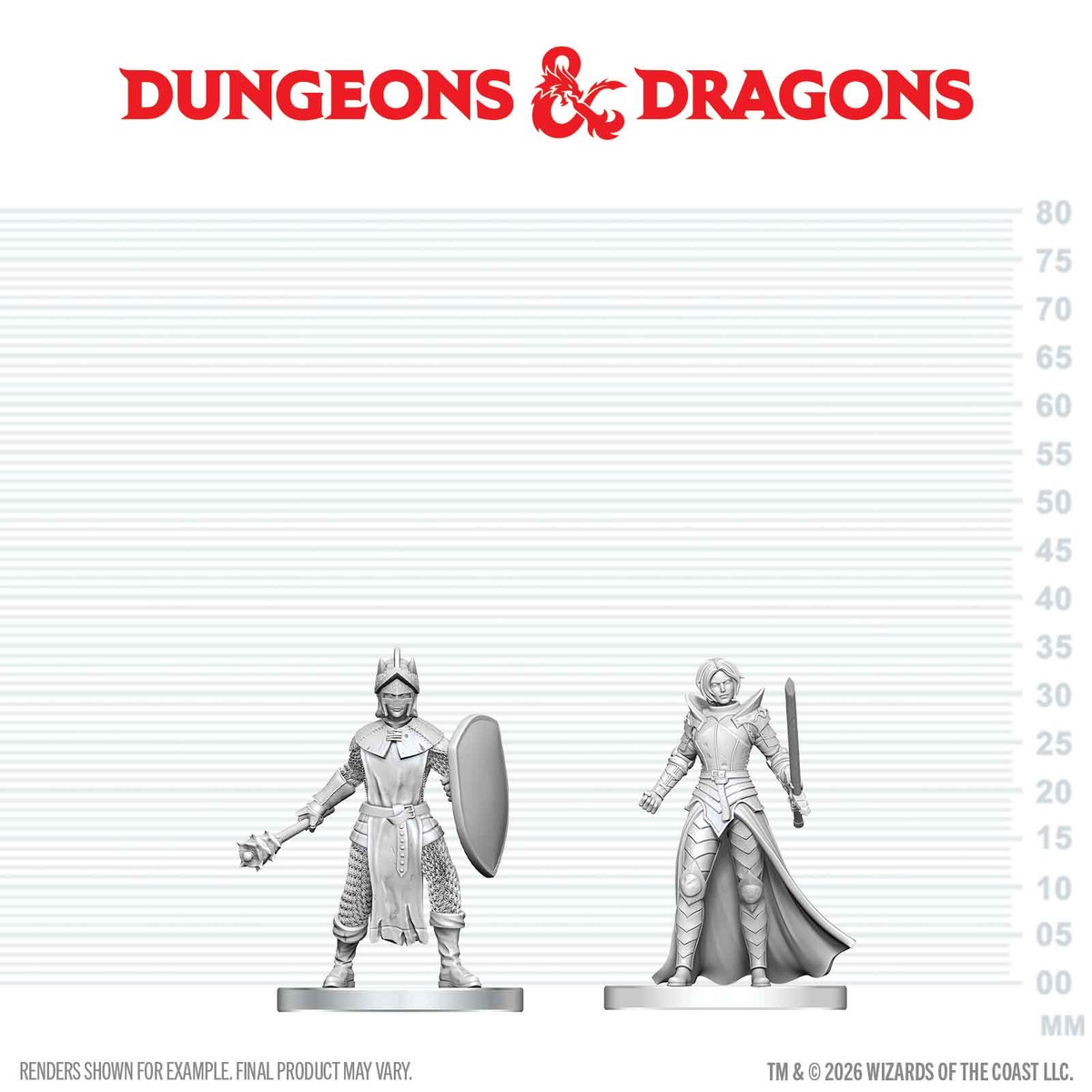 D&D Nolzur's Unpainted Miniatures W29 BLACK GAUNTLET N ZHENTILAR PALADIN OF BANE