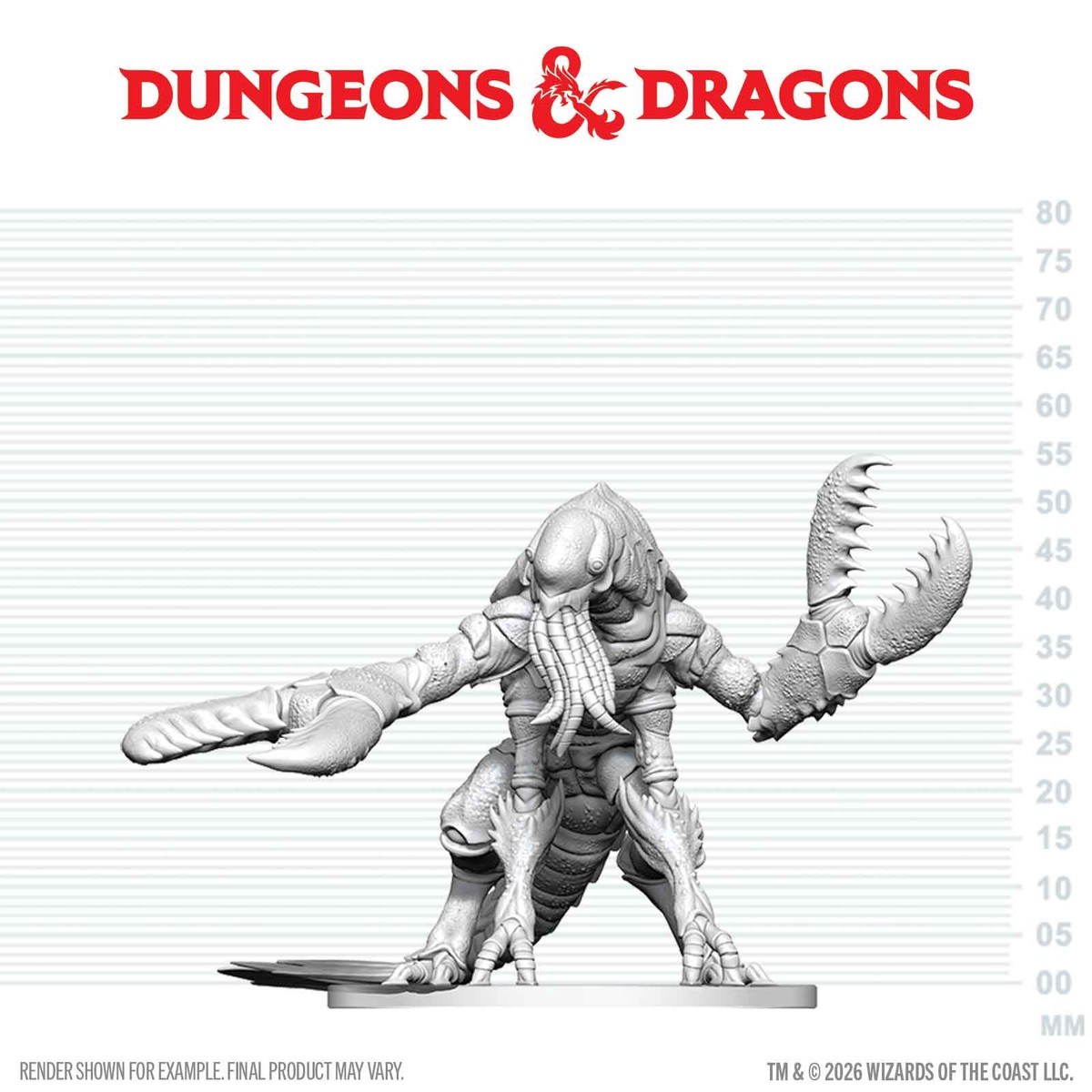 D&D Nolzur's Unpainted Miniatures W29 CHUUL
