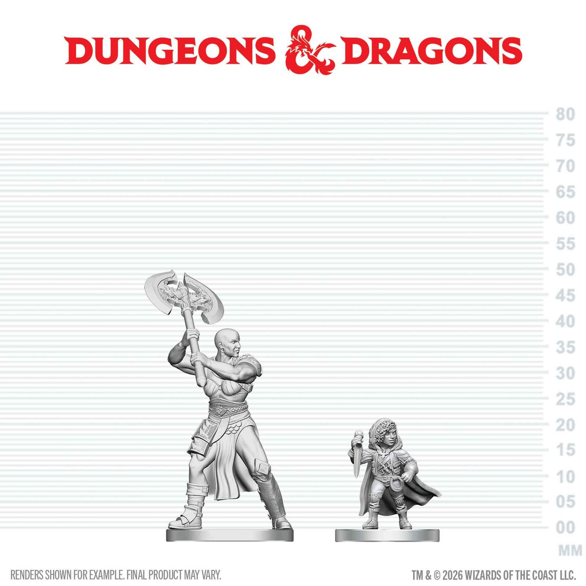 D&D Nolzur's Unpainted Miniatures W29 GOLIATH BARBARIAN N HALFLING ROGUE