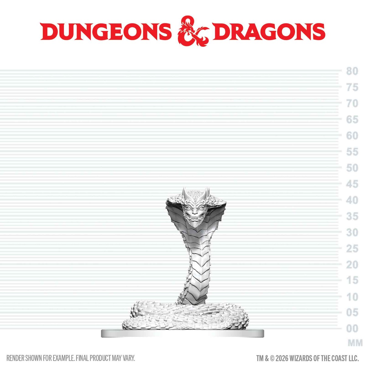 D&D Nolzur's Unpainted Miniatures W29 GUARDIAN NAGA