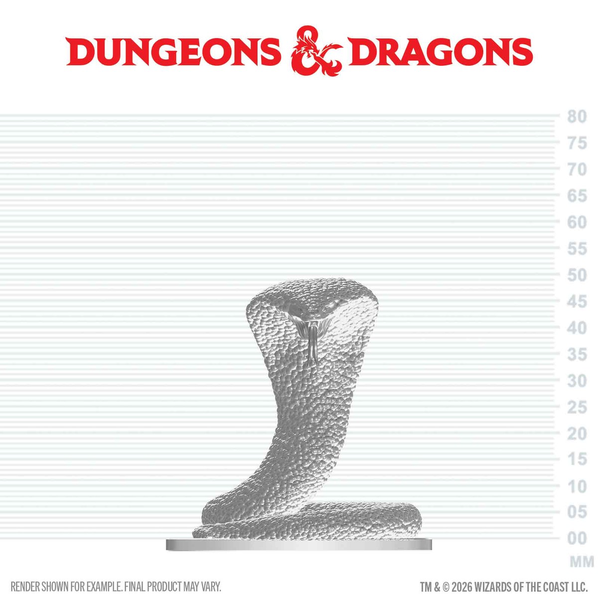 D&D Nolzur's Unpainted Miniatures W29 POLAR SERPENT