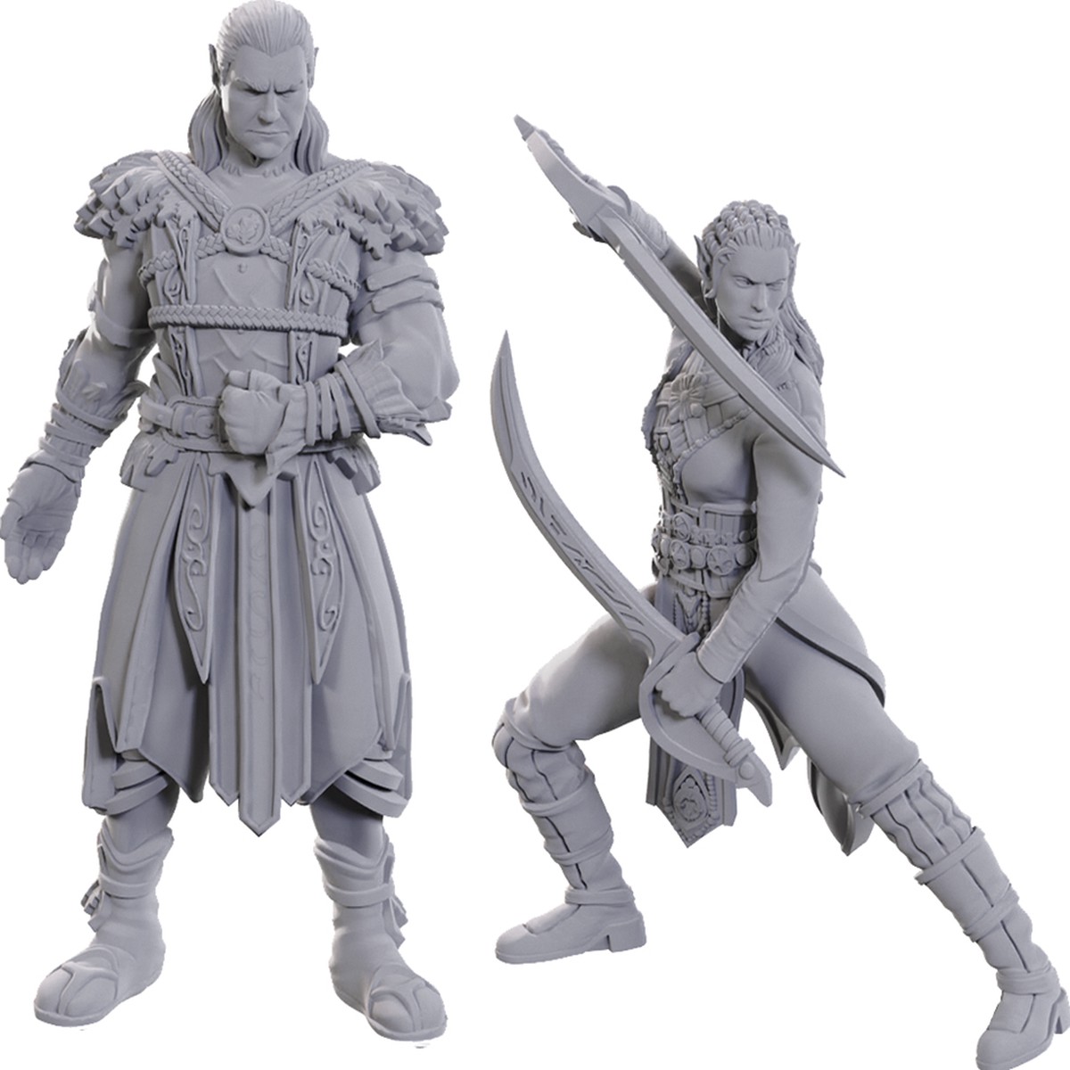 D&D Nolzur's Marvelous Unpainted Miniatures: Special Edition Baldur's Gate 3 - Jaheira & Halsin
