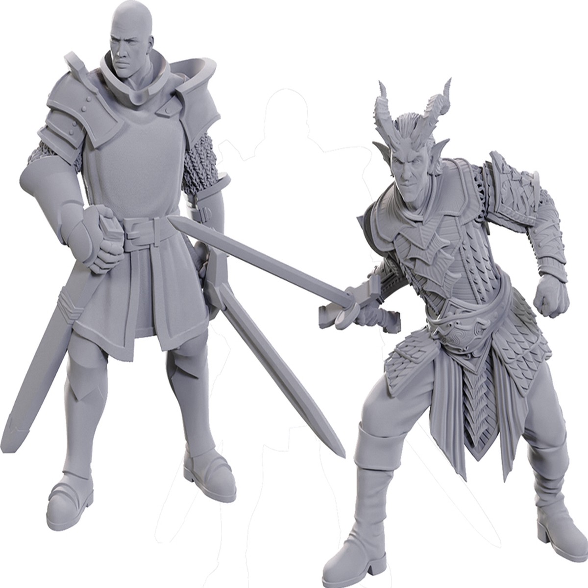 D&D Nolzur's Marvelous Unpainted Miniatures: Special Edition Baldur's Gate 3 - Ulder Ravengard & Zevlor