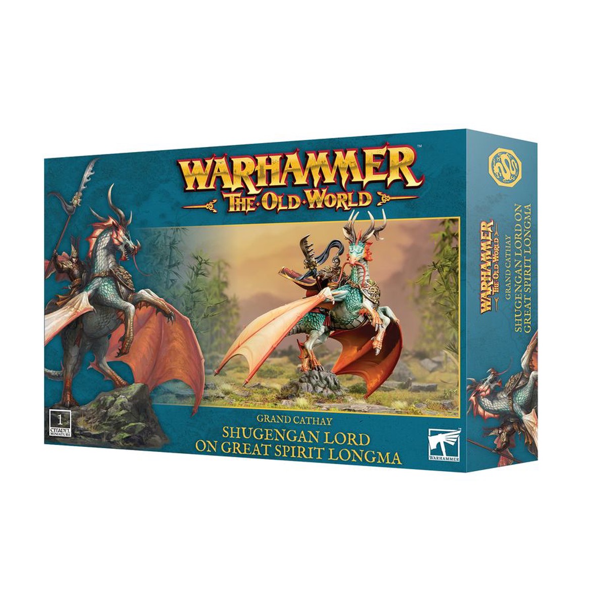 Warhammer The Old World - Grand Cathay Shugengan Lord on Great Spirit Longma