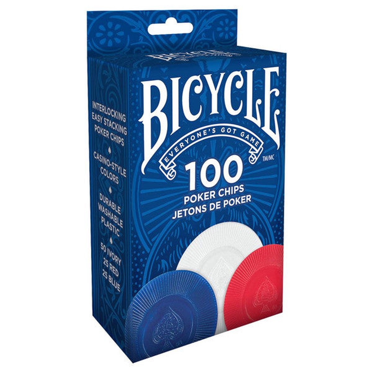 Bicycle 2 Gram Plastic Poker Chips (100)