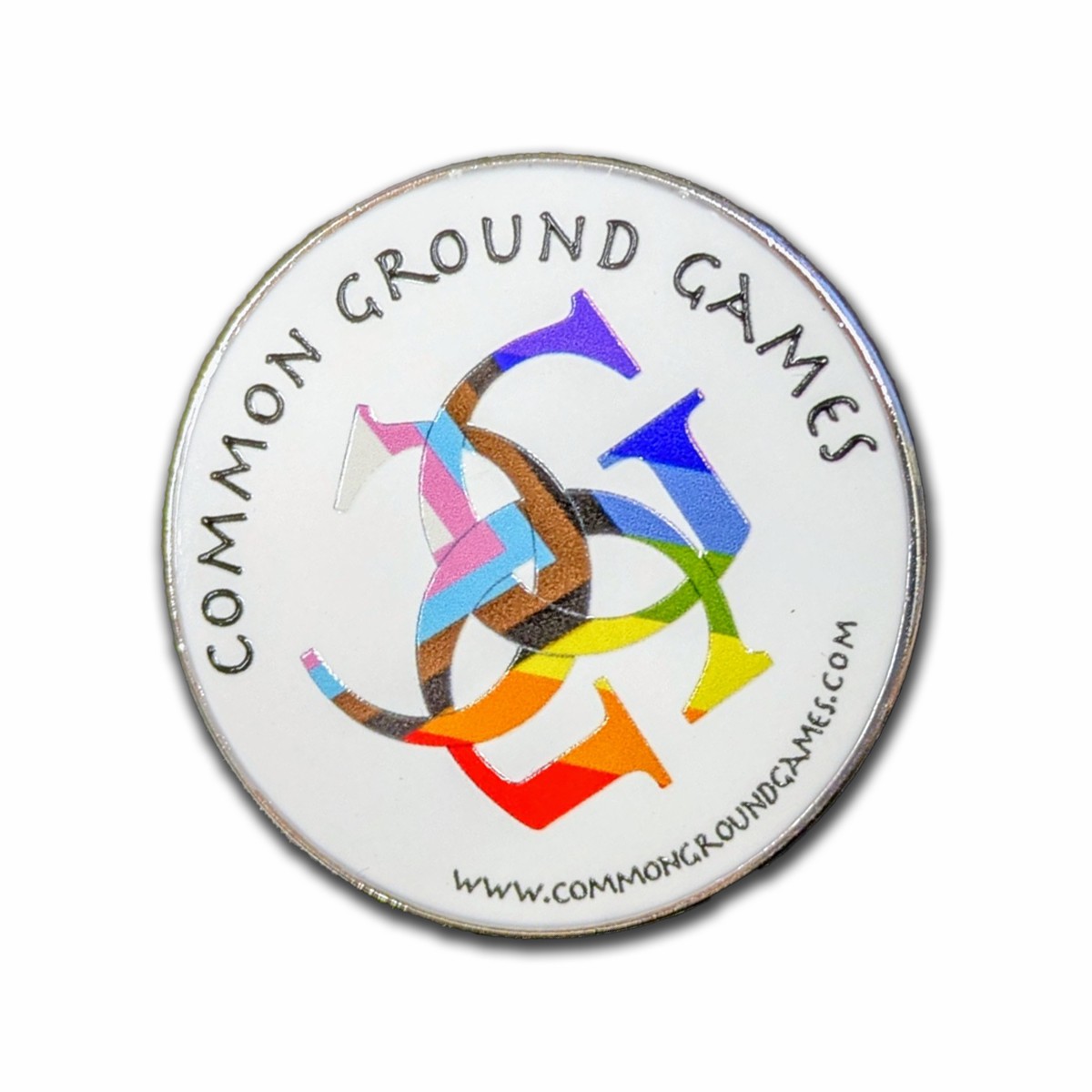 Common Ground Games Progress Pride Pin