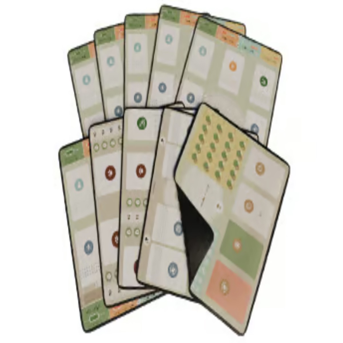 Earth: 10-Piece Neoprene Player Mat Set