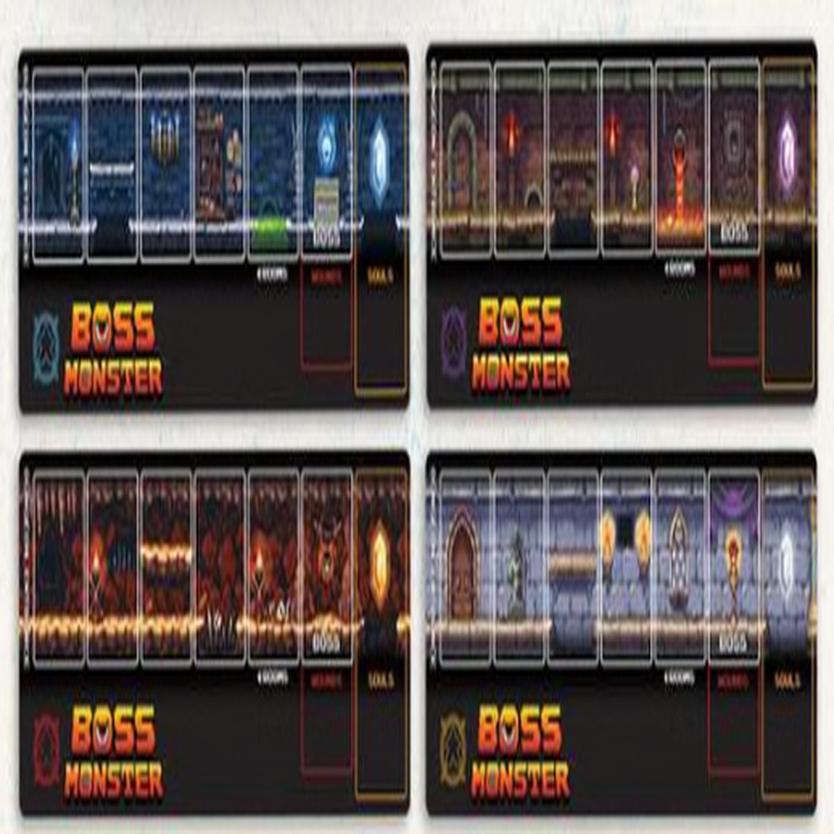 Super Boss Monster Player Dungeon Mats x4