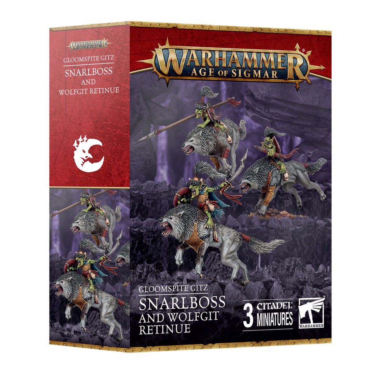 Age of Sigmar Gloomspite Gitz: Snarlboss and Wolfgit Retinue