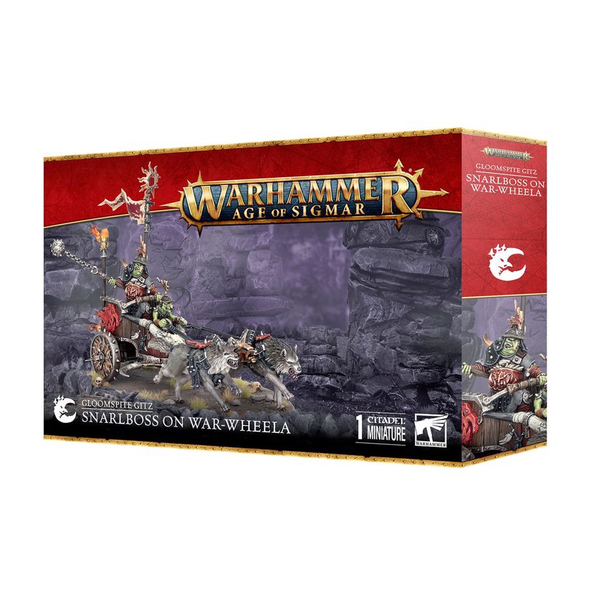 Age of Sigmar Gloomspite Gitz: Snarlboss on War-Wheela